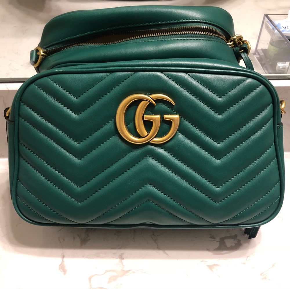 SOLD! 🚫🚫Gucci Green Marmont Bag 💯 Authentic